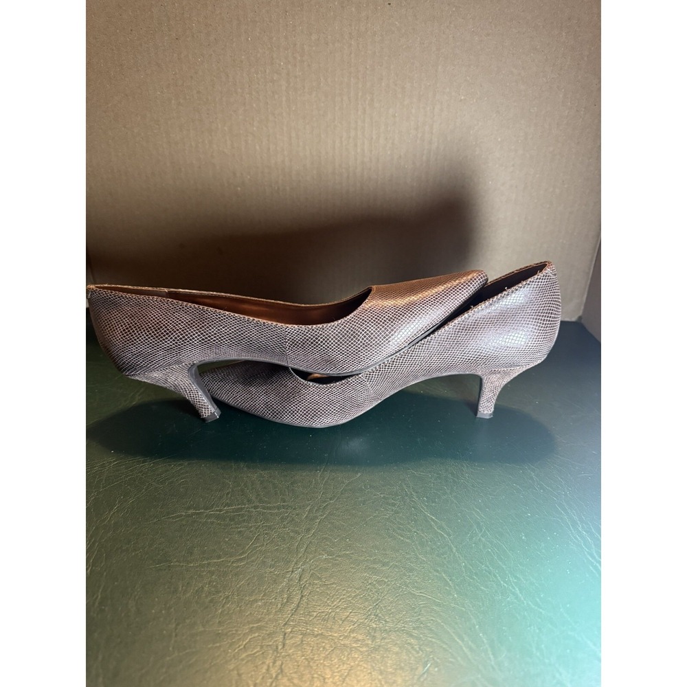 Anne Klein Akisana flex Faux Snakeskin Leather Heels Pump Size 7.5 - Picture 6 of 9